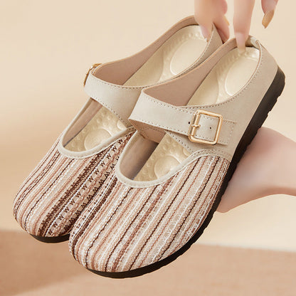 Sandalias de malla sin talón
