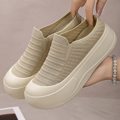 Sandalias de plataforma de malla