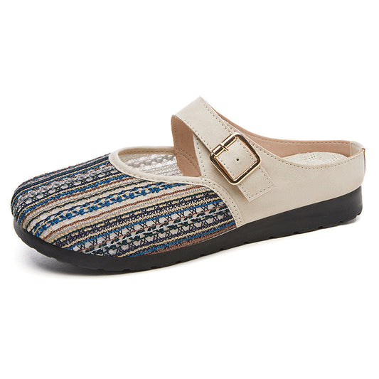 Sandalias de malla sin talón