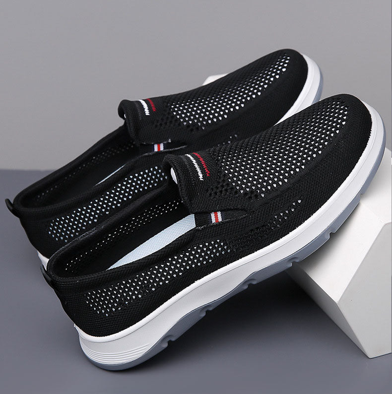 Zapatos de hombre de malla transpirable hueca de verano