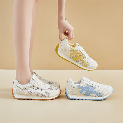 Zapatillas deportivas casuales de suela gruesa de malla (XF822)