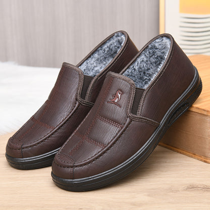 Zapatos de cuero de invierno (cuero genuino)