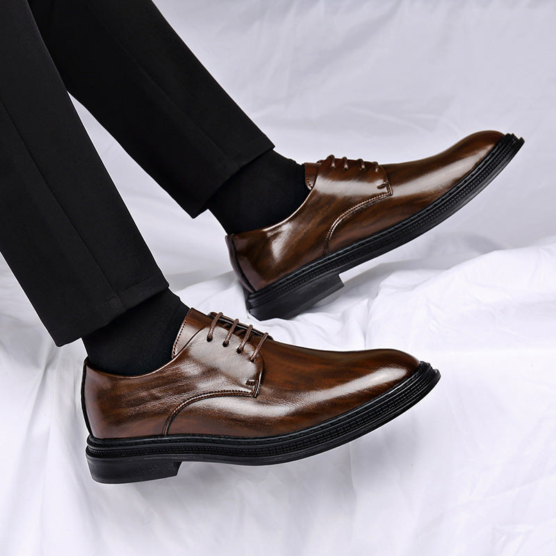 Zapatos de cuero de alta gama para negocios para hombre