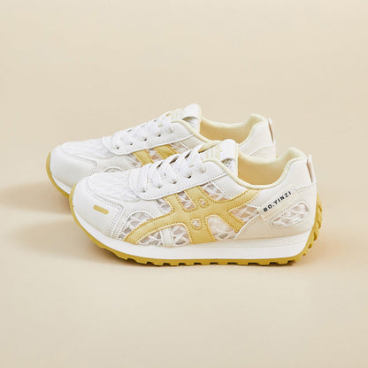 Zapatillas deportivas casuales de suela gruesa de malla (XF822)