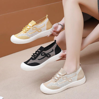 Zapatillas deportivas de malla con figura 8